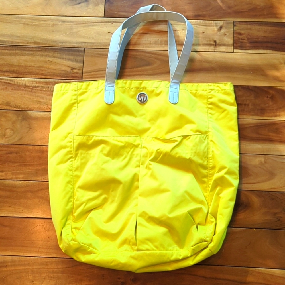 Lululemon Athletica Yellow Tote Bag